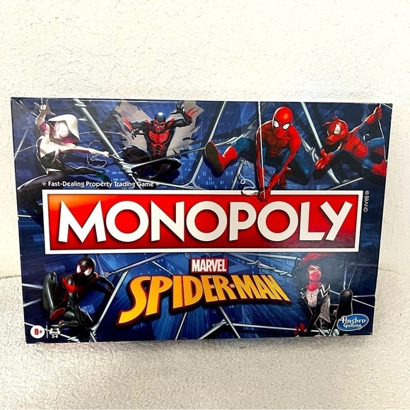 New Monopoly Marvel Spider-Man Edition Board Game Hasbro 2021 Game Day, Fun Day - Picture 1 of 7